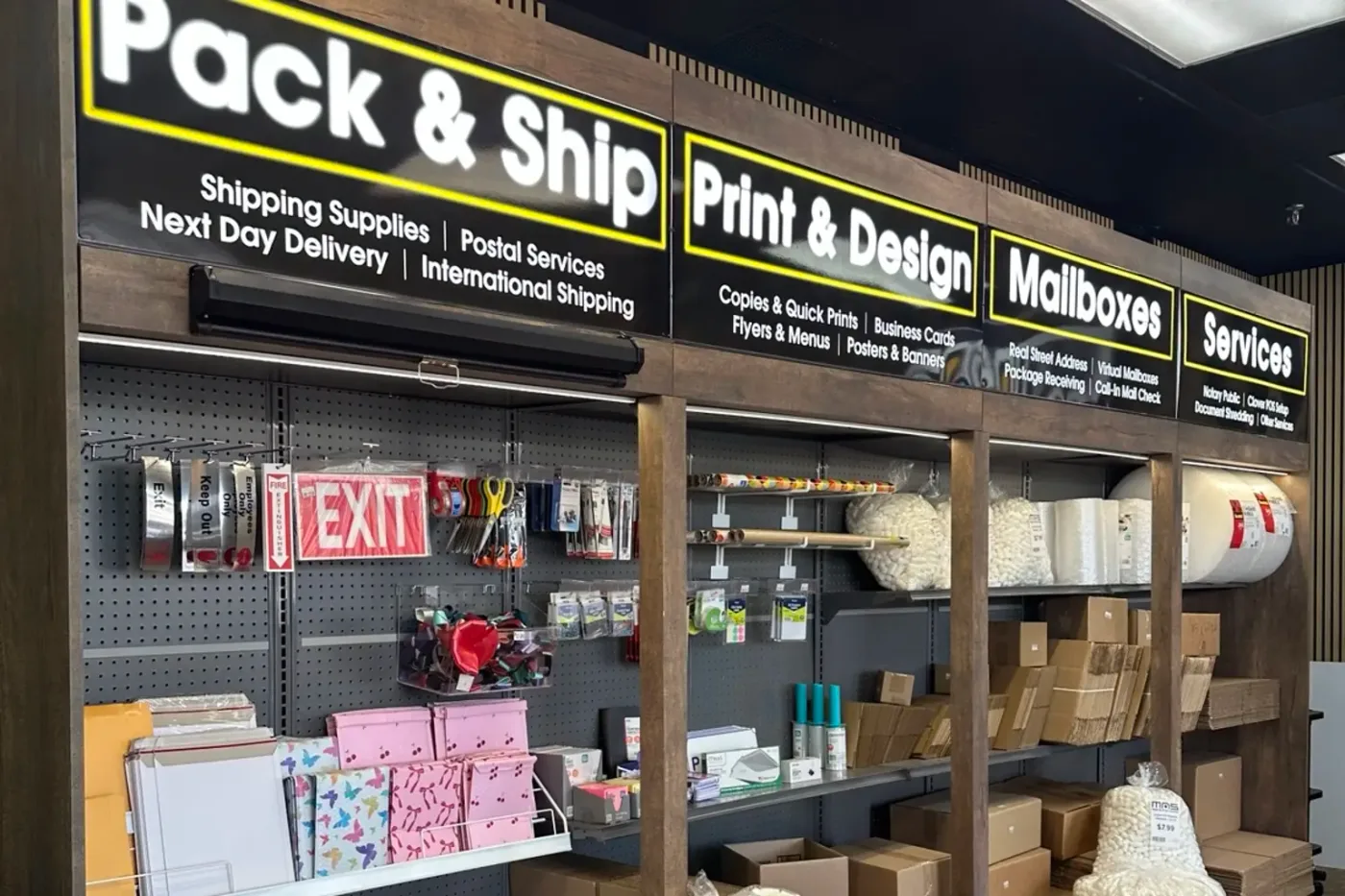 Packaging Supplies at MAS Mail & Print Center