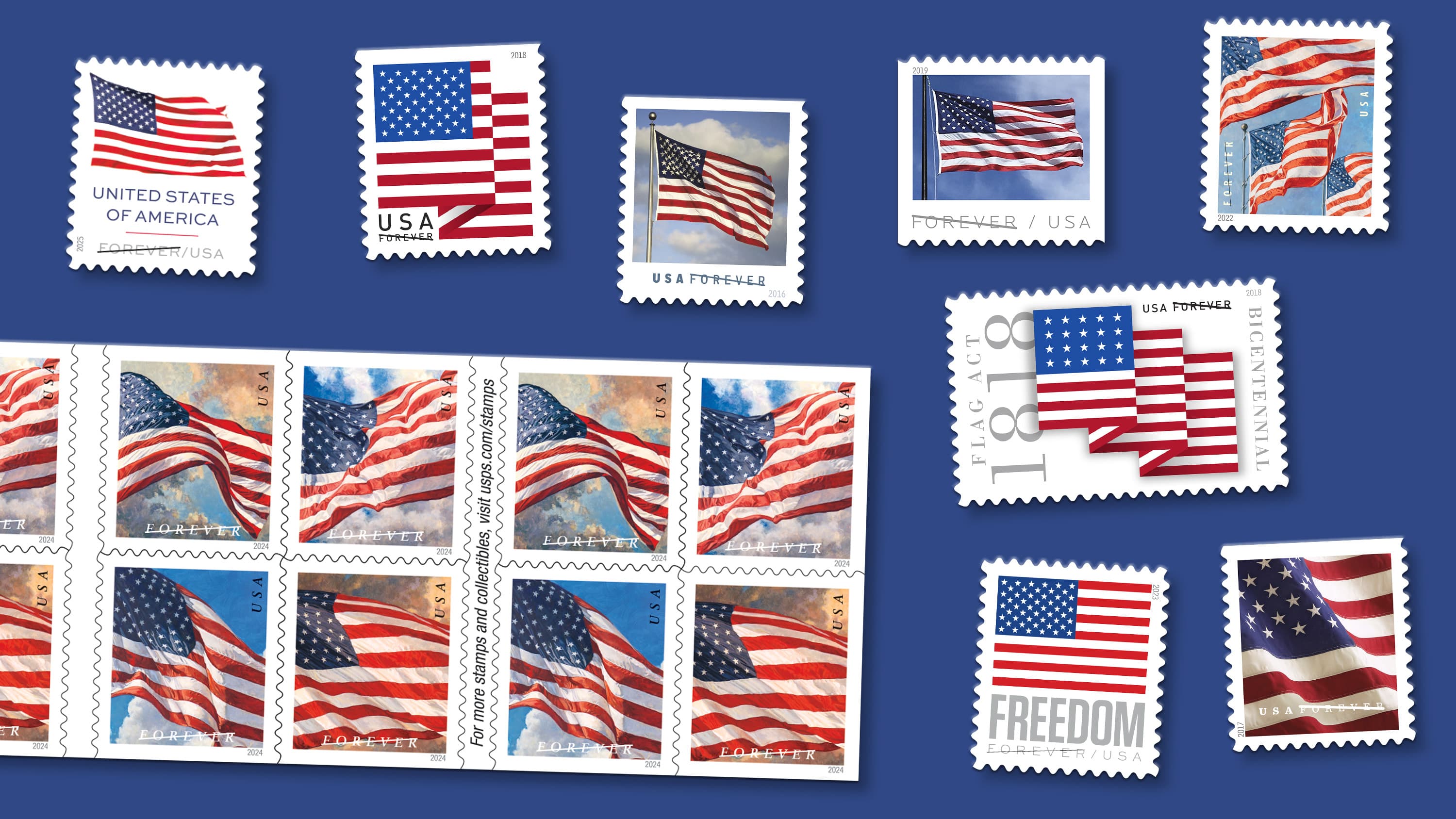 Postage Stamps at MAS Mail & Print Center